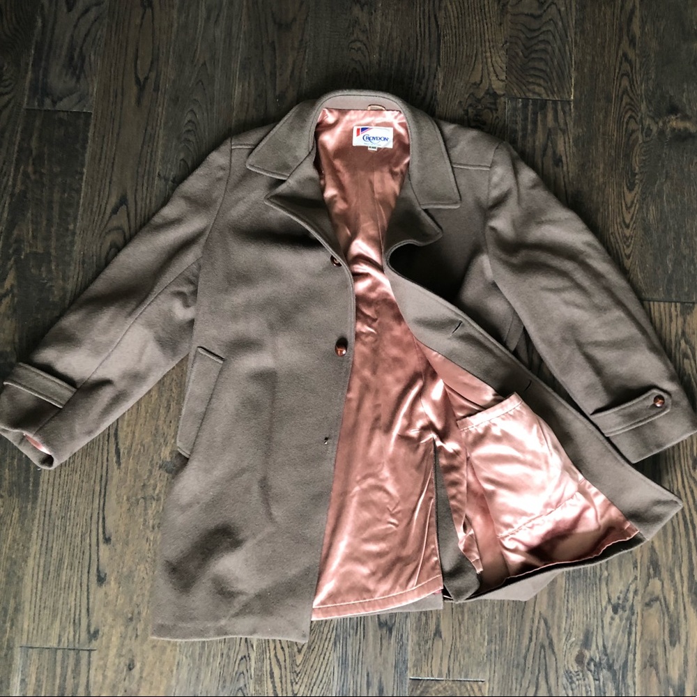 VINTAGE Wool Trench Coat